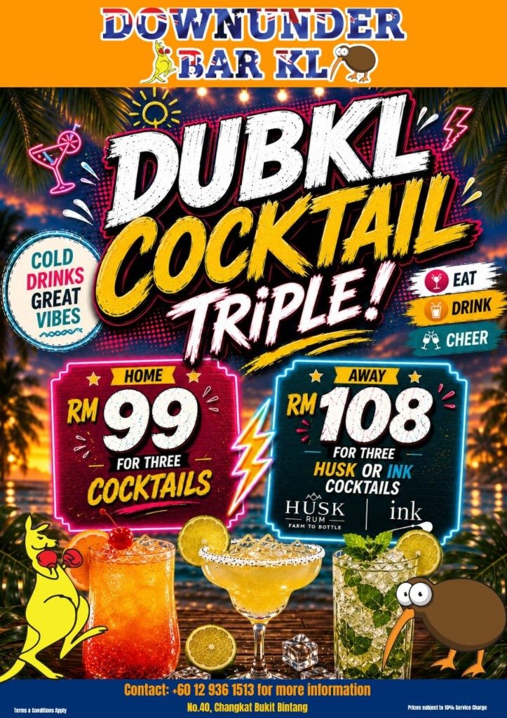 DUBKL Cocktail Triple Promo